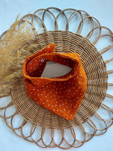 Laden Sie das Bild in den Galerie-Viewer, Halstuch I Musselin I rost l Punkte