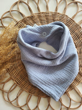 Laden Sie das Bild in den Galerie-Viewer, Halstuch l Musselin l Zartblau