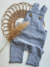 Laden Sie das Bild in den Galerie-Viewer, Latzhose l Leinen l gestreift