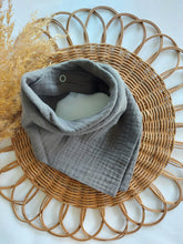 Laden Sie das Bild in den Galerie-Viewer, Halstuch l Musselin l dunkelgrau