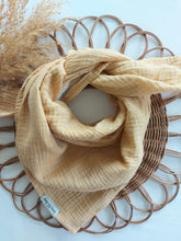 Laden Sie das Bild in den Galerie-Viewer, Halstuch l Musselin l ocker melange