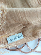Laden Sie das Bild in den Galerie-Viewer, Halstuch l Musselin l Camel
