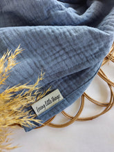 Laden Sie das Bild in den Galerie-Viewer, Halstuch l Musselin l jeansblau