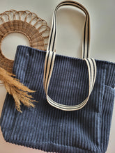 Laden Sie das Bild in den Galerie-Viewer, Shopping Bag | Cord Jeansblau
