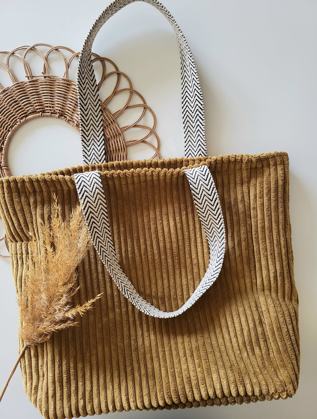 Shopping Bag | Cord Camel