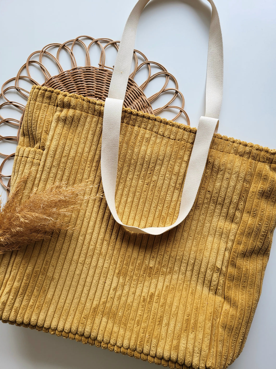 Shopping Bag | Cord helles Camel