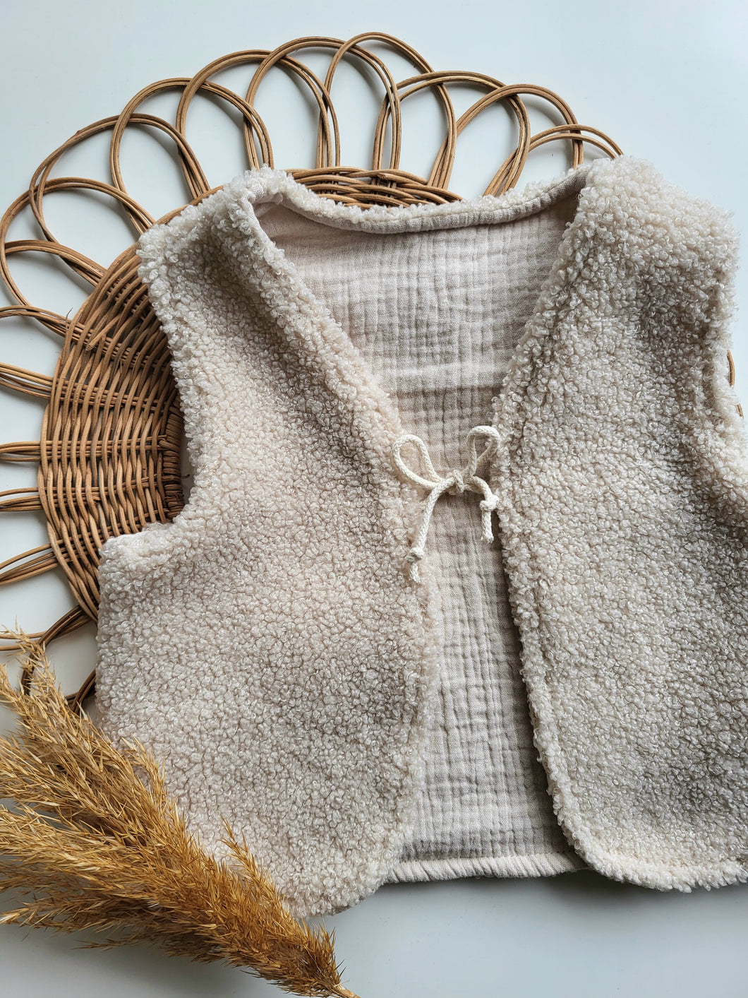 Weste | Teddyfleece | Sand Beige