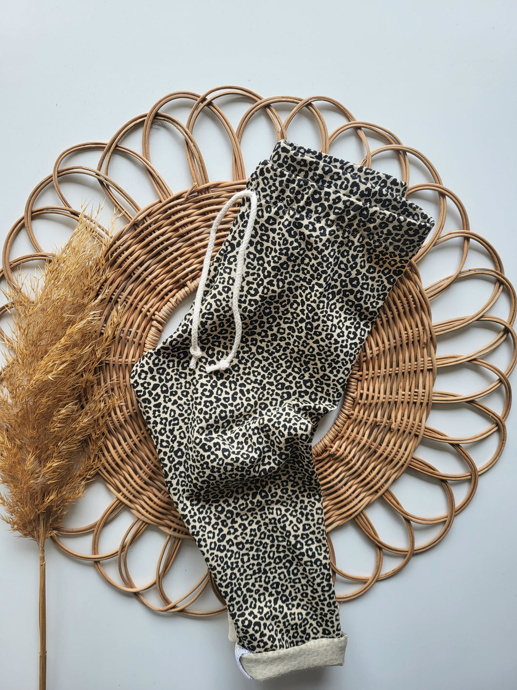 Leggings l Jersey l Leo- Creme