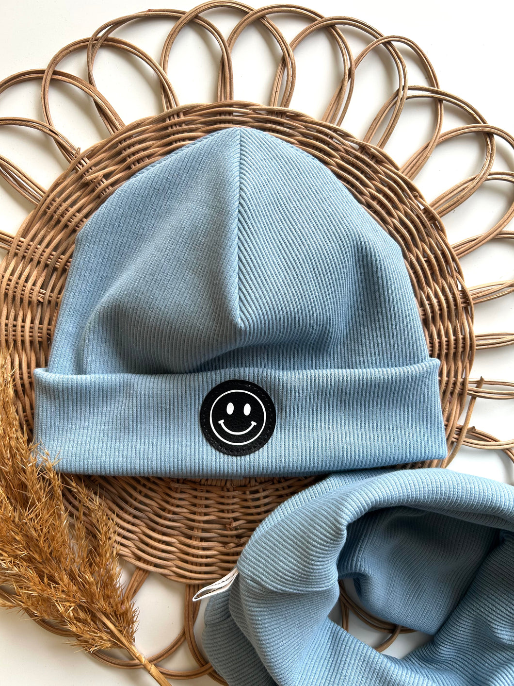 Personalisierte Beaniemütze l Mittelblau