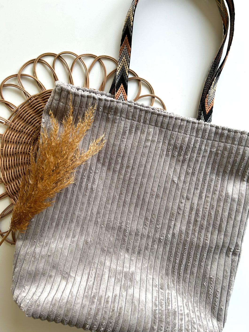 Shopper | Cord Hellgrau