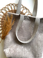Shopper | Cord Hellgrau