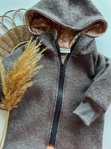Wollwalk l Overall l Größe 74/80 l braun