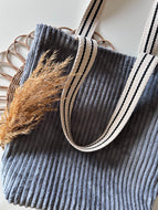 Shopper | Cord Dunkelgrau