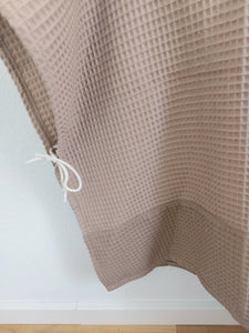 Badeponcho l Waffelpique l smoky beige - nougat