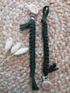 Schnullerkette | Regenbogen | olive