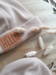 Beaniemütze l beige l hello